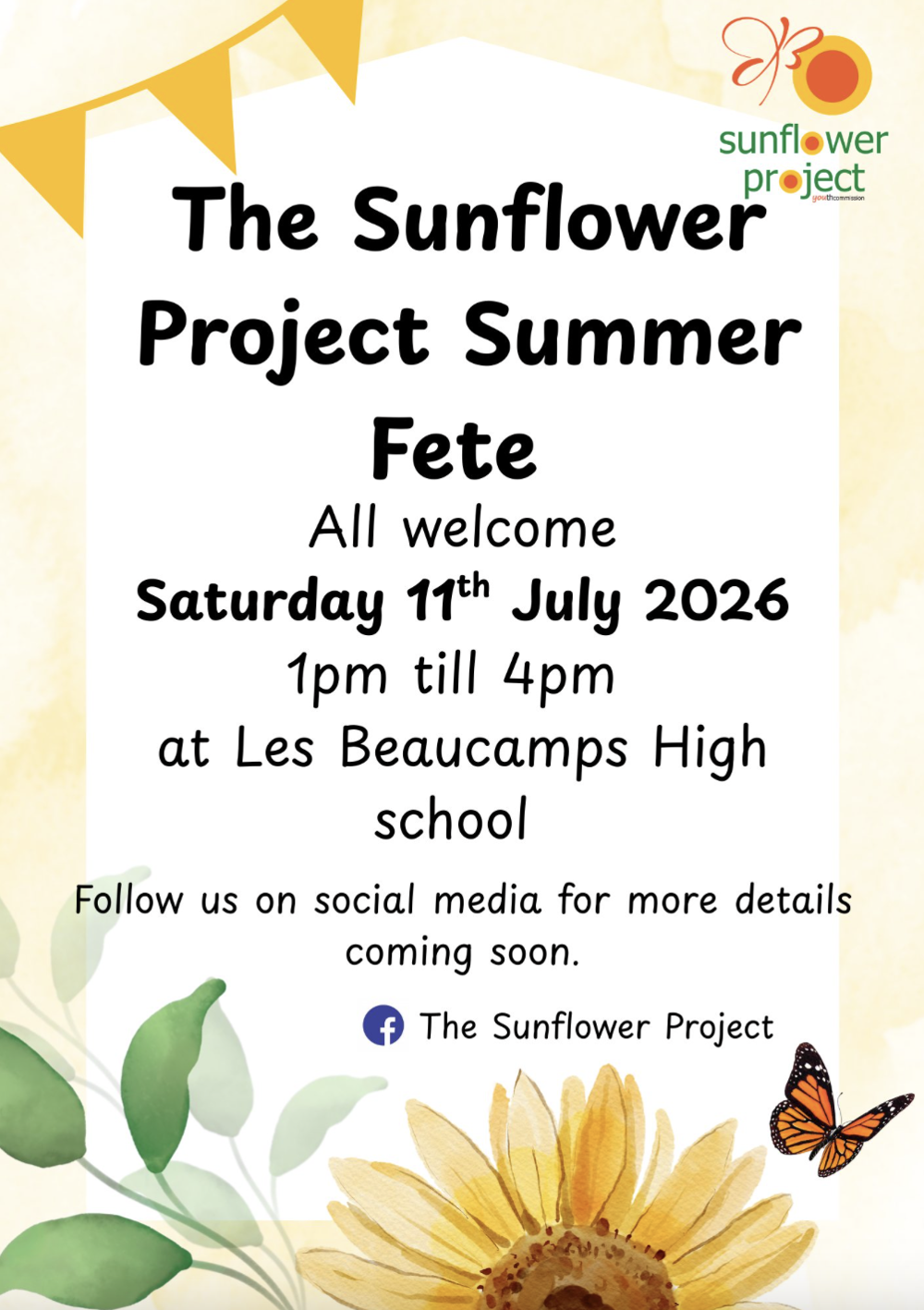 Poster for The Sunflower Project Summer Fete