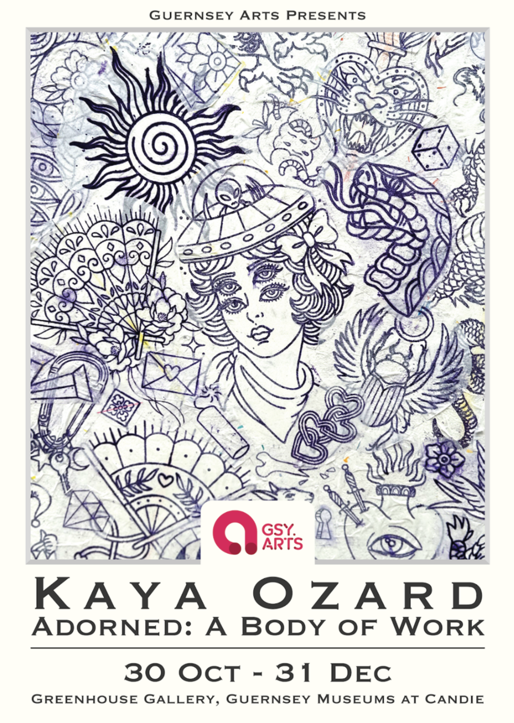 Poster for ‘Adorned: A Body of Work’ by Kaya Ozard