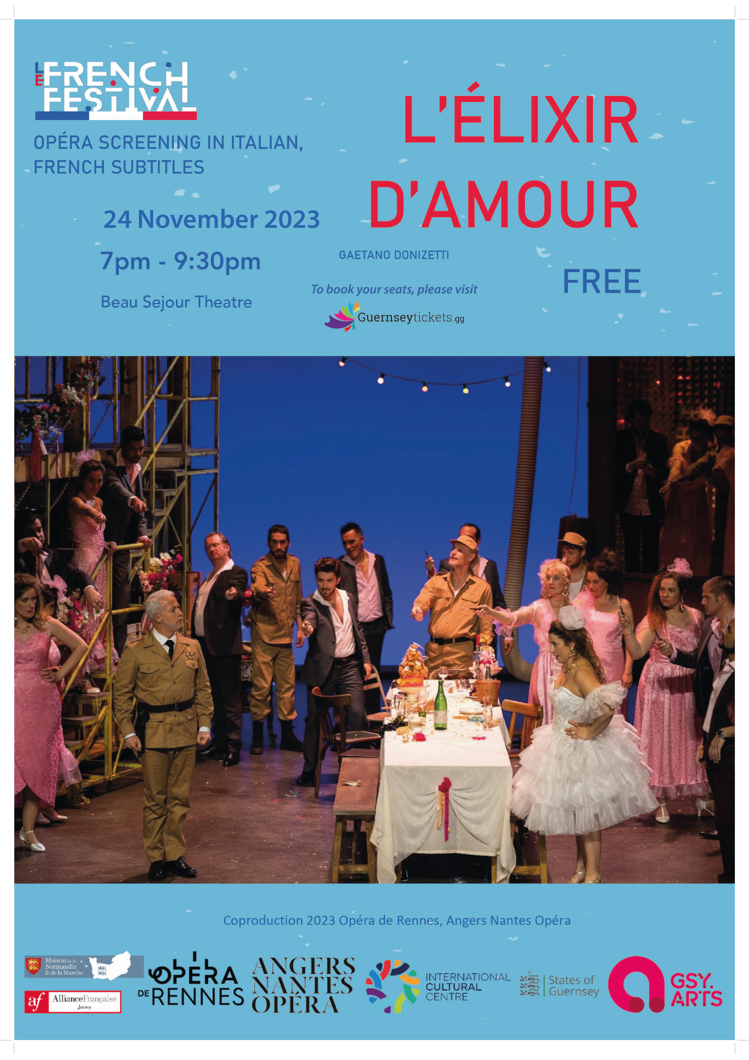 L'Elixir d'Amour Guernsey Arts
