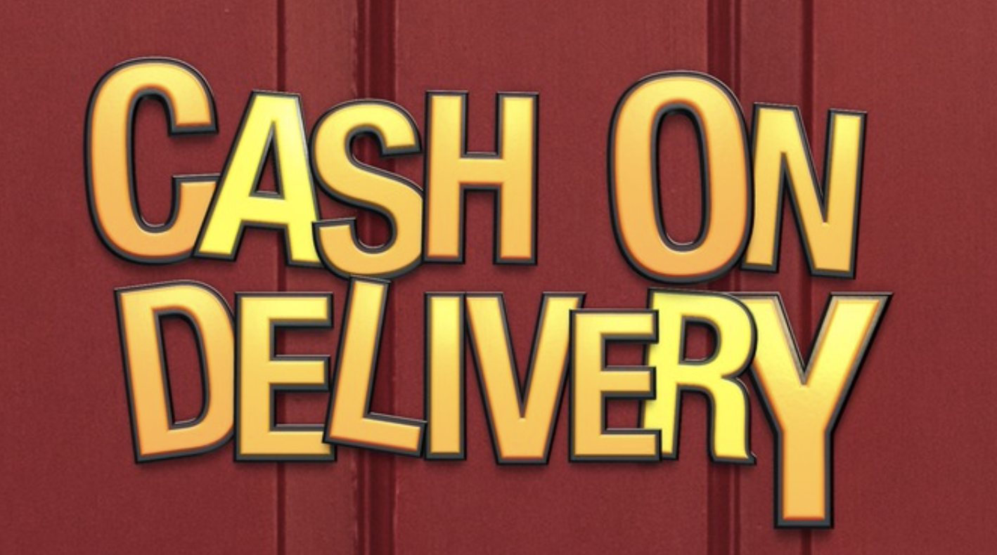 Cod - cash on delivery with courier service Vector Image