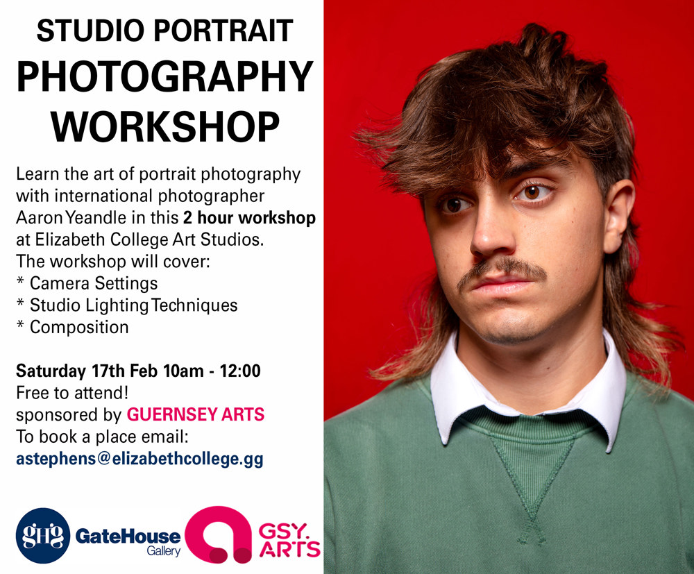 Poster for Studio Portrait Photography Workshop with Aaron Yeandle
