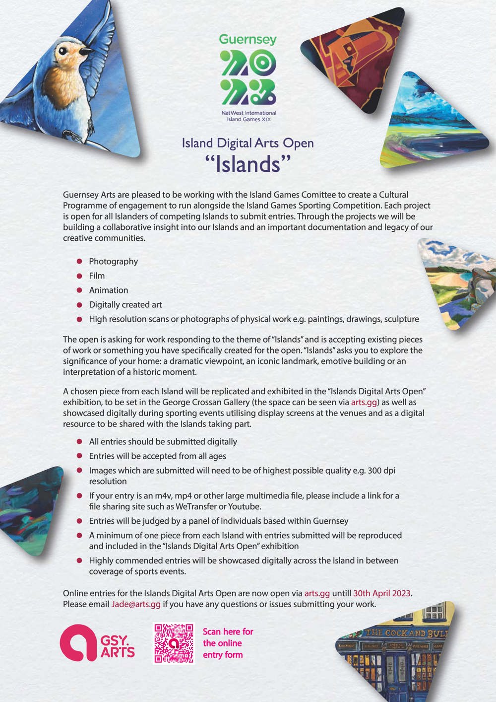 Poster for Islands Digital Arts Open