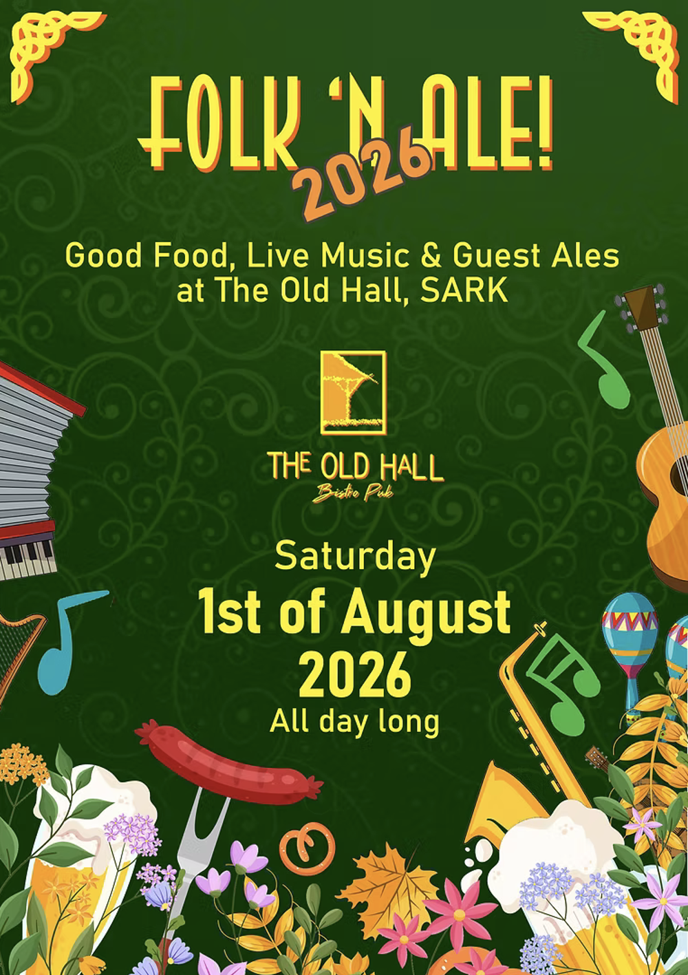 Poster for Folk ‘n’ Ale Sark