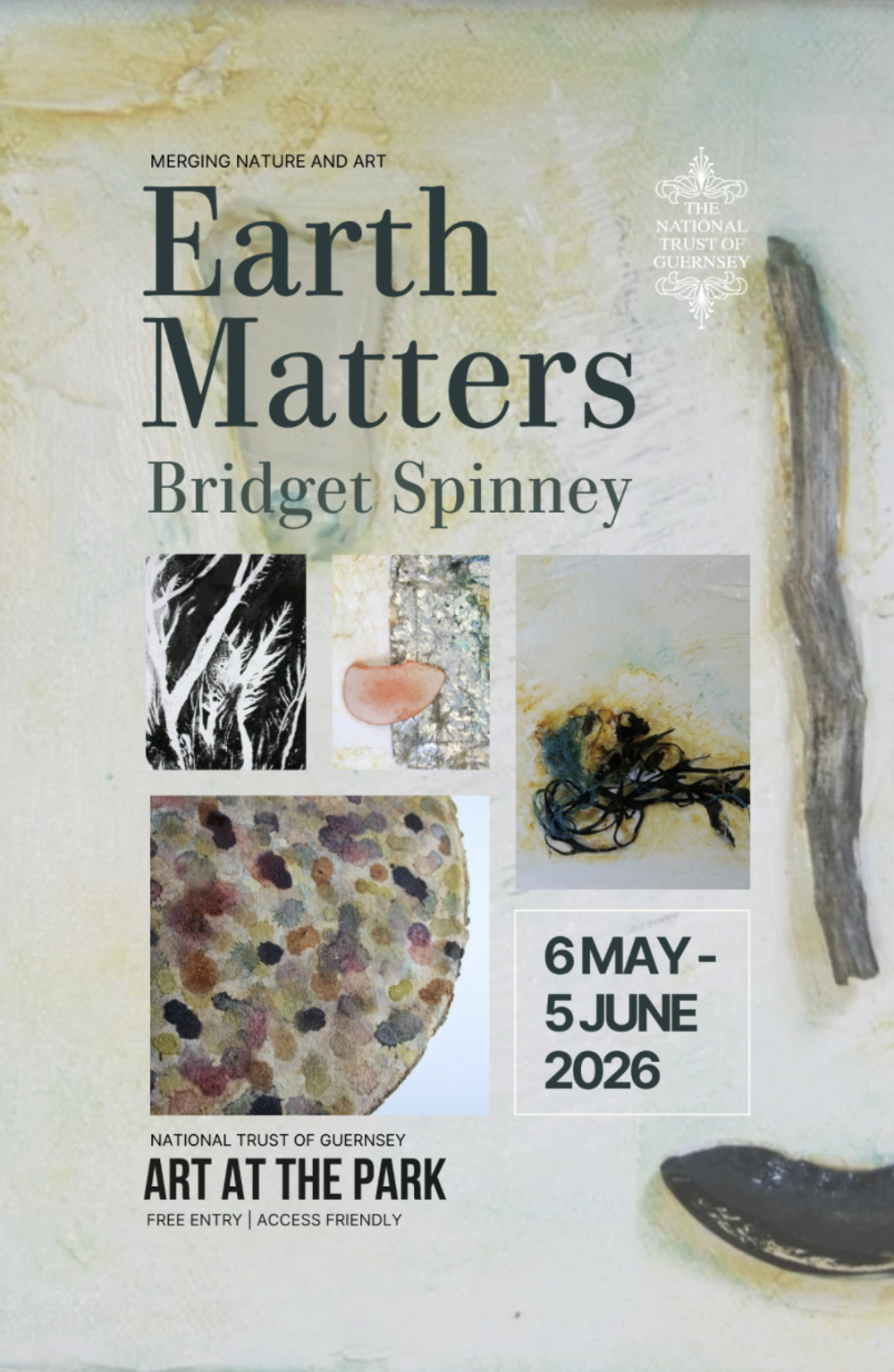 Poster for Art at the Park: 'Earth Matters' by Bridget Spinney