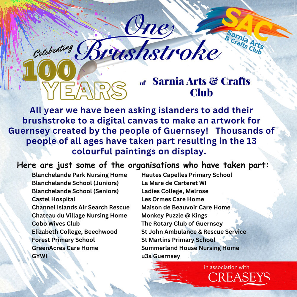Poster for Sarnia Arts & Crafts - One Brushstroke Project
