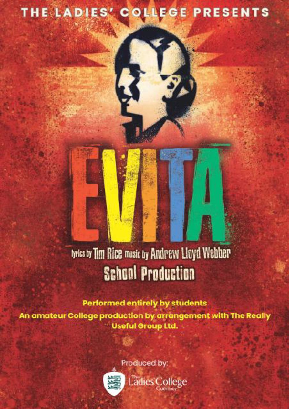Poster for LADIES COLLEGE PRESENTS: EVITA