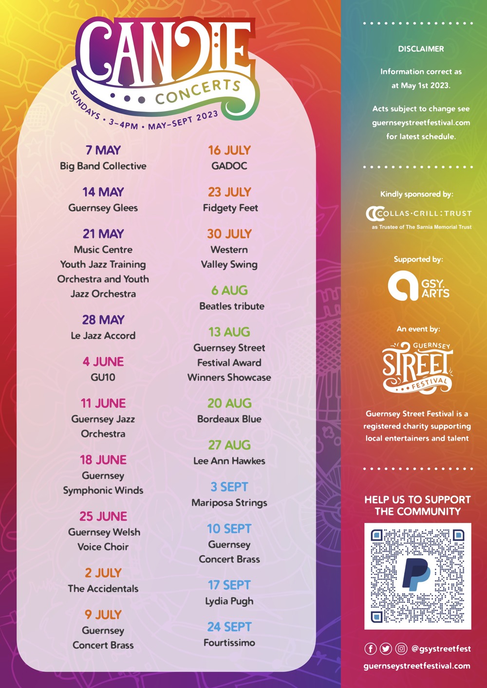 Poster for Candie Gardens Concerts 2023: Mariposa Strings