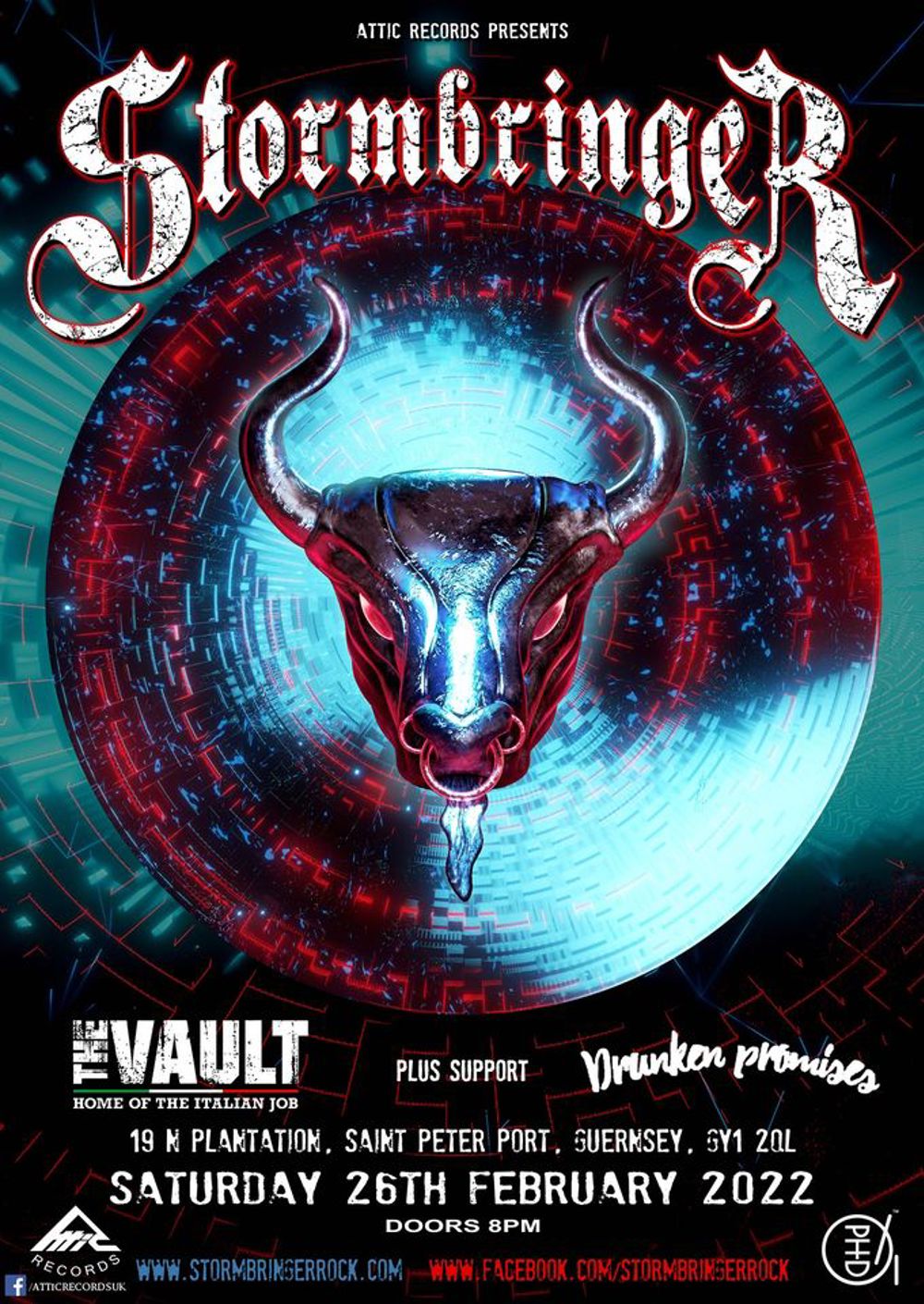 Poster for Stormbringer + Drunken Promises